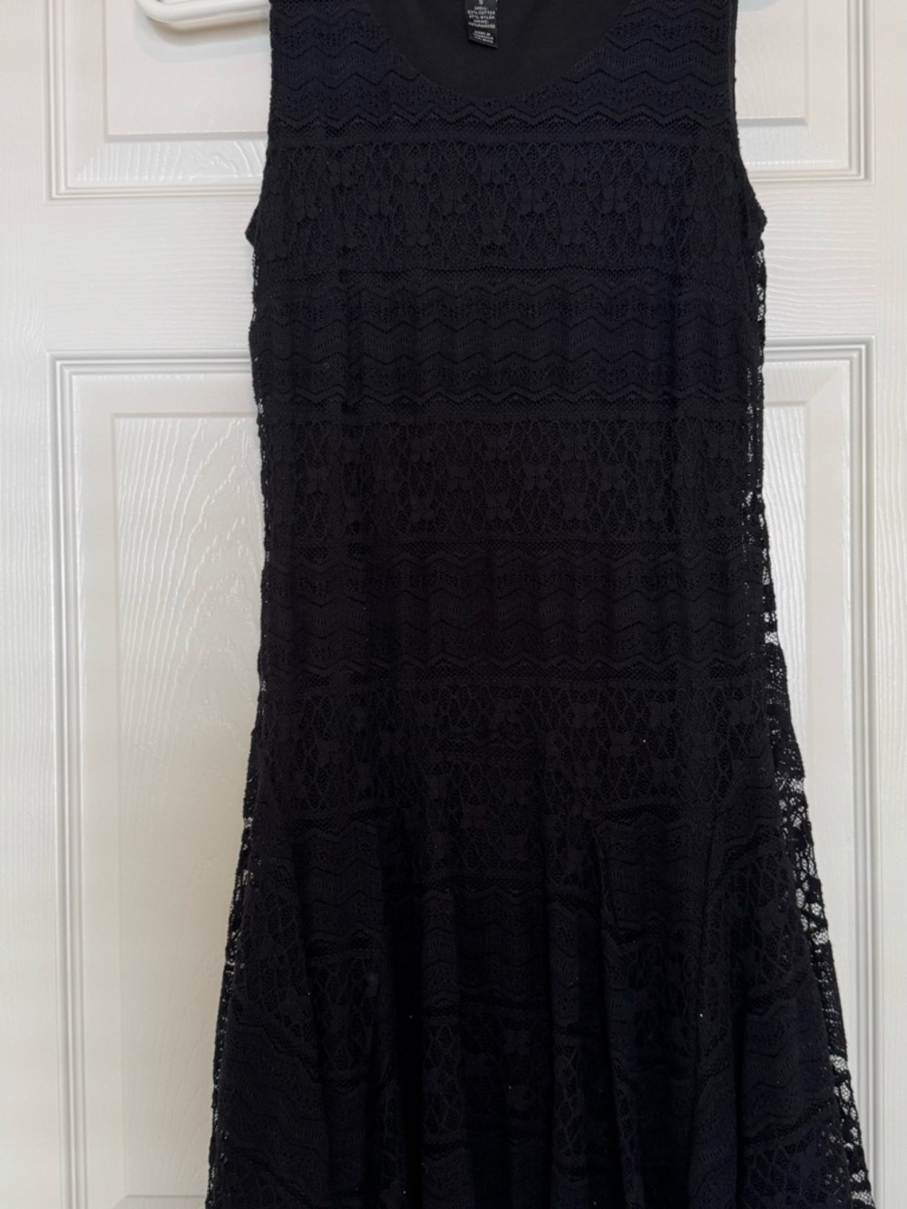 Style & Co. Black Lace Midi Dress